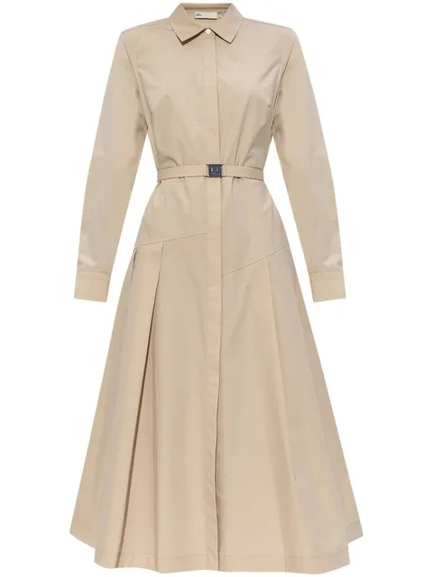 belted midi dress