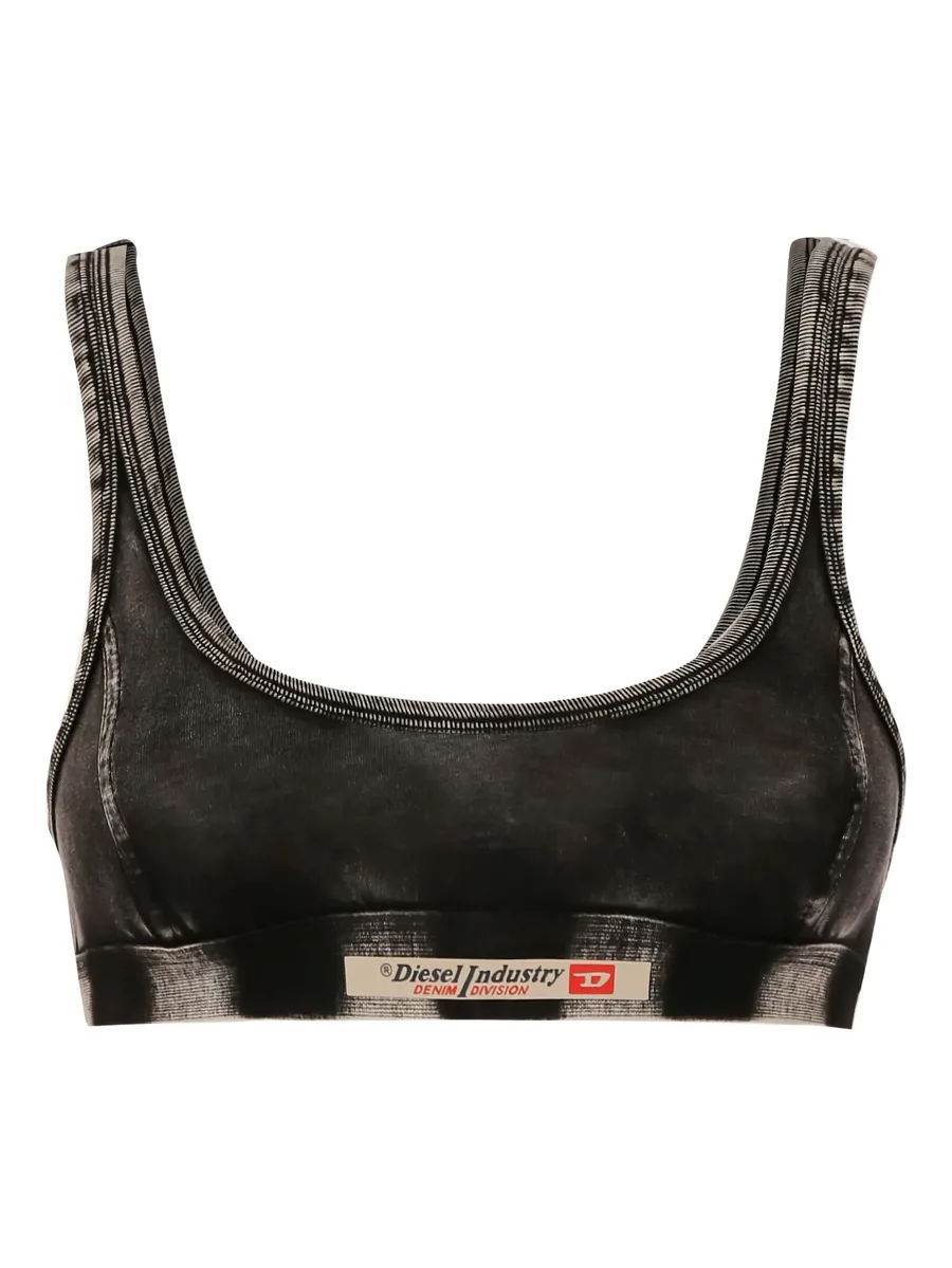 denim-effect bra 2