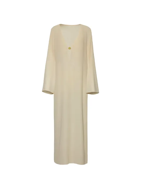 Luna bell-sleeves cut-out maxi cover-up