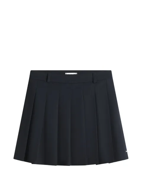 pleated mini skirt