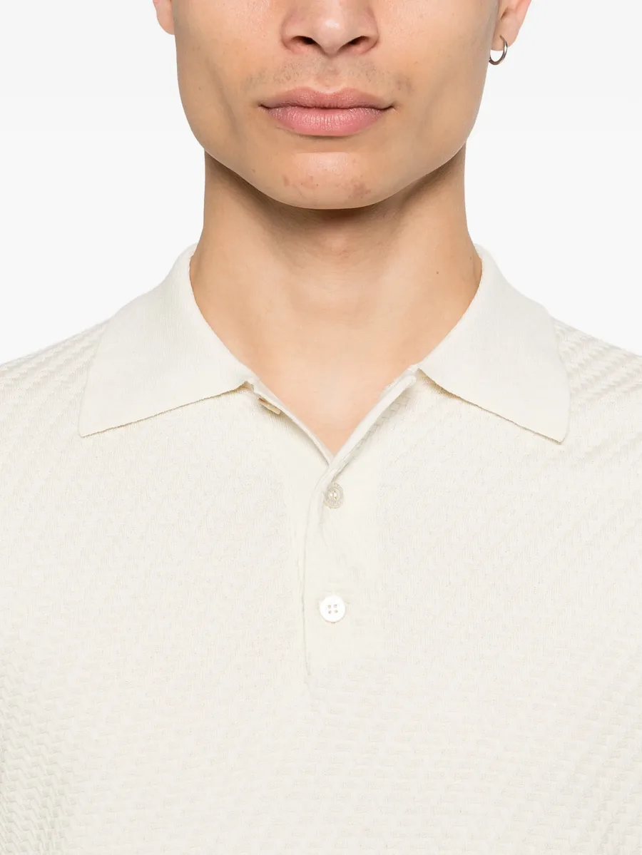 textured polo shirt 9