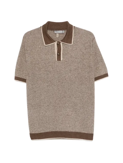 textured polo shirt