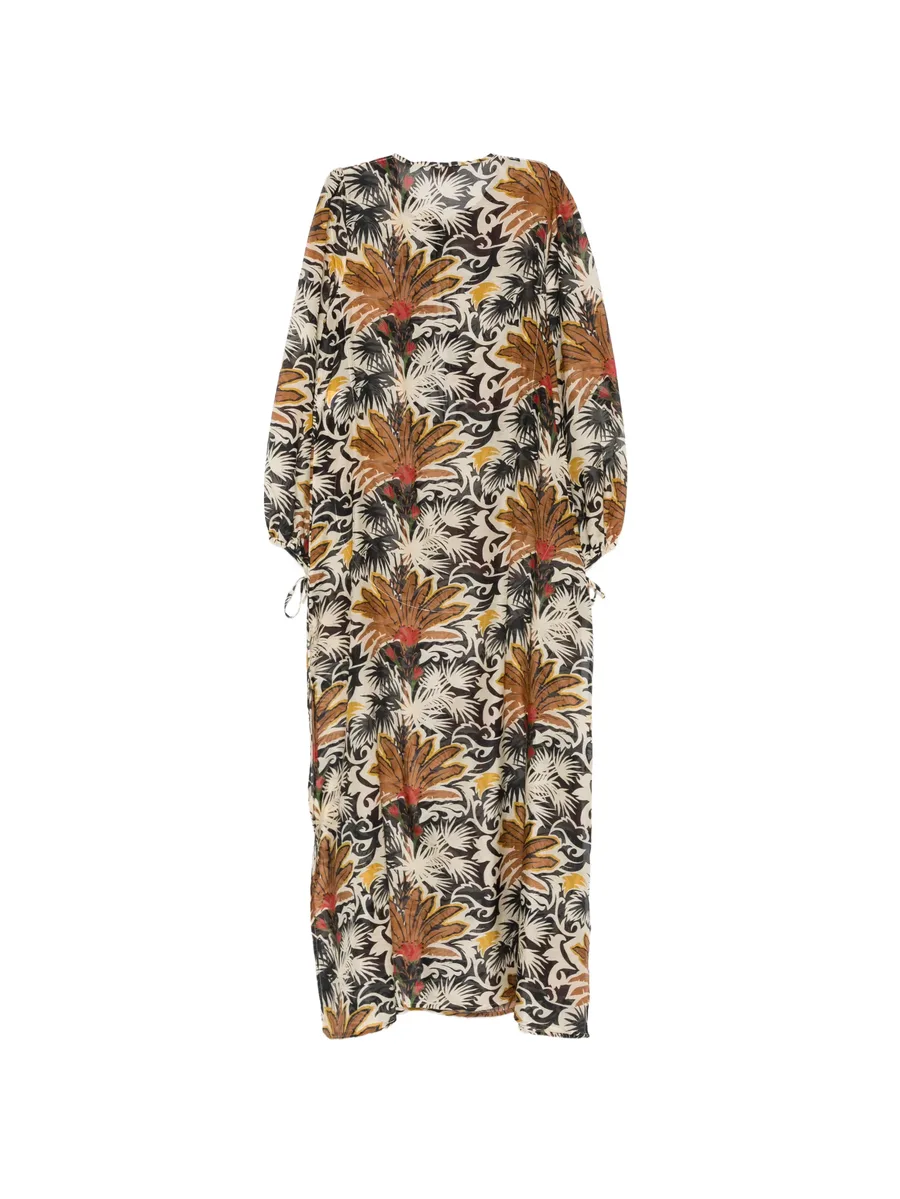 floral-print cotton beach dress 4