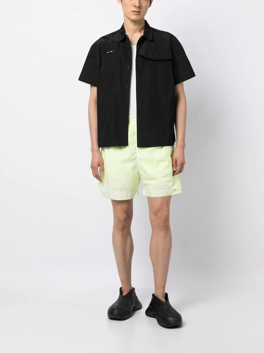 eyelet-detail straight-leg shorts 4