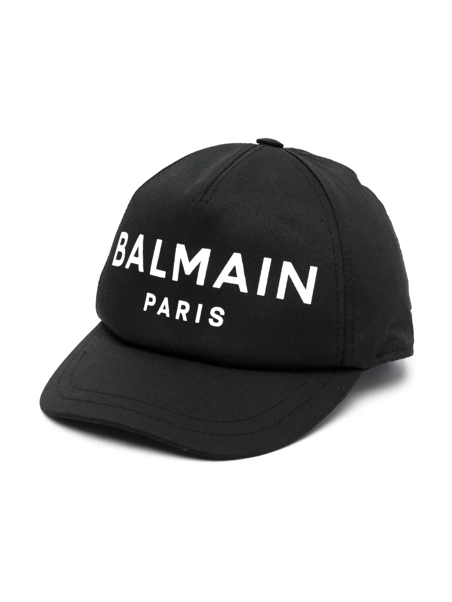 logo-print cotton cap 2