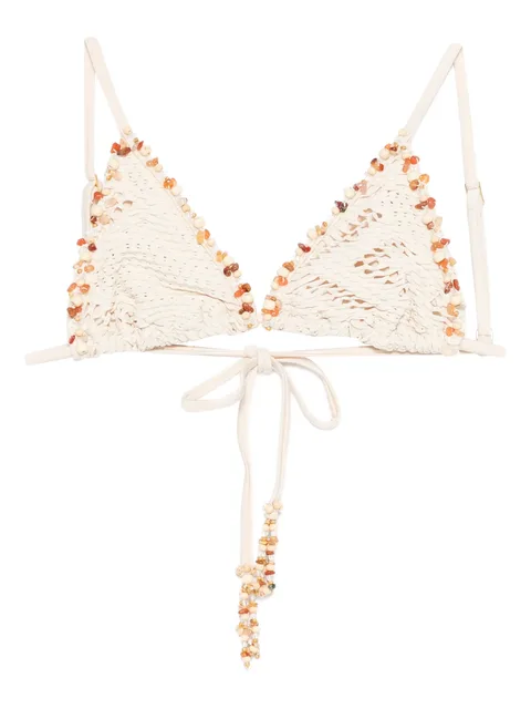 beaded bikini top