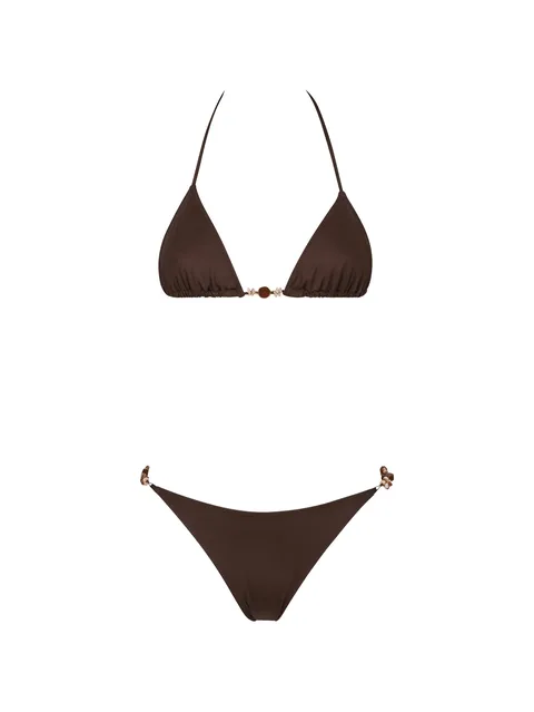 bead-embellished triangle bikini
