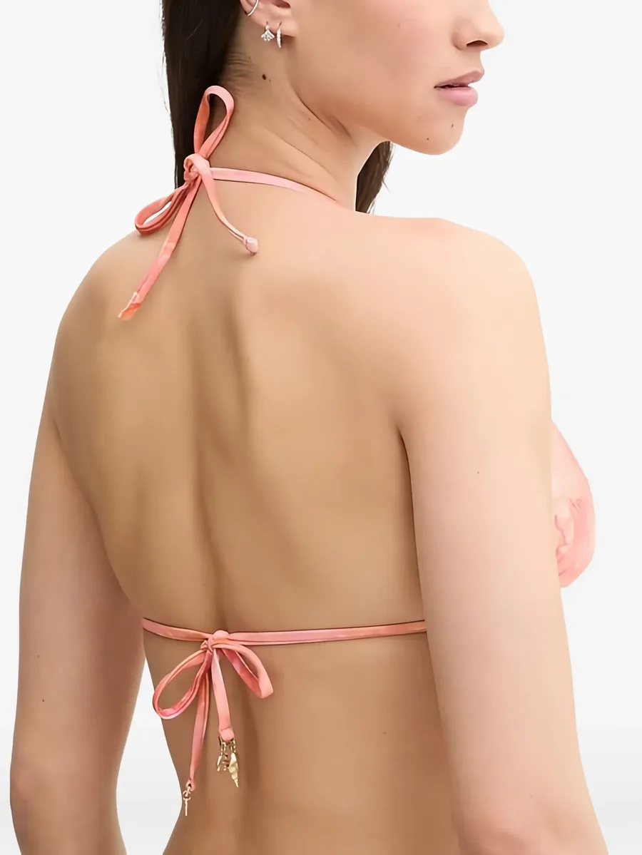 floral-print triangle bikini top 10