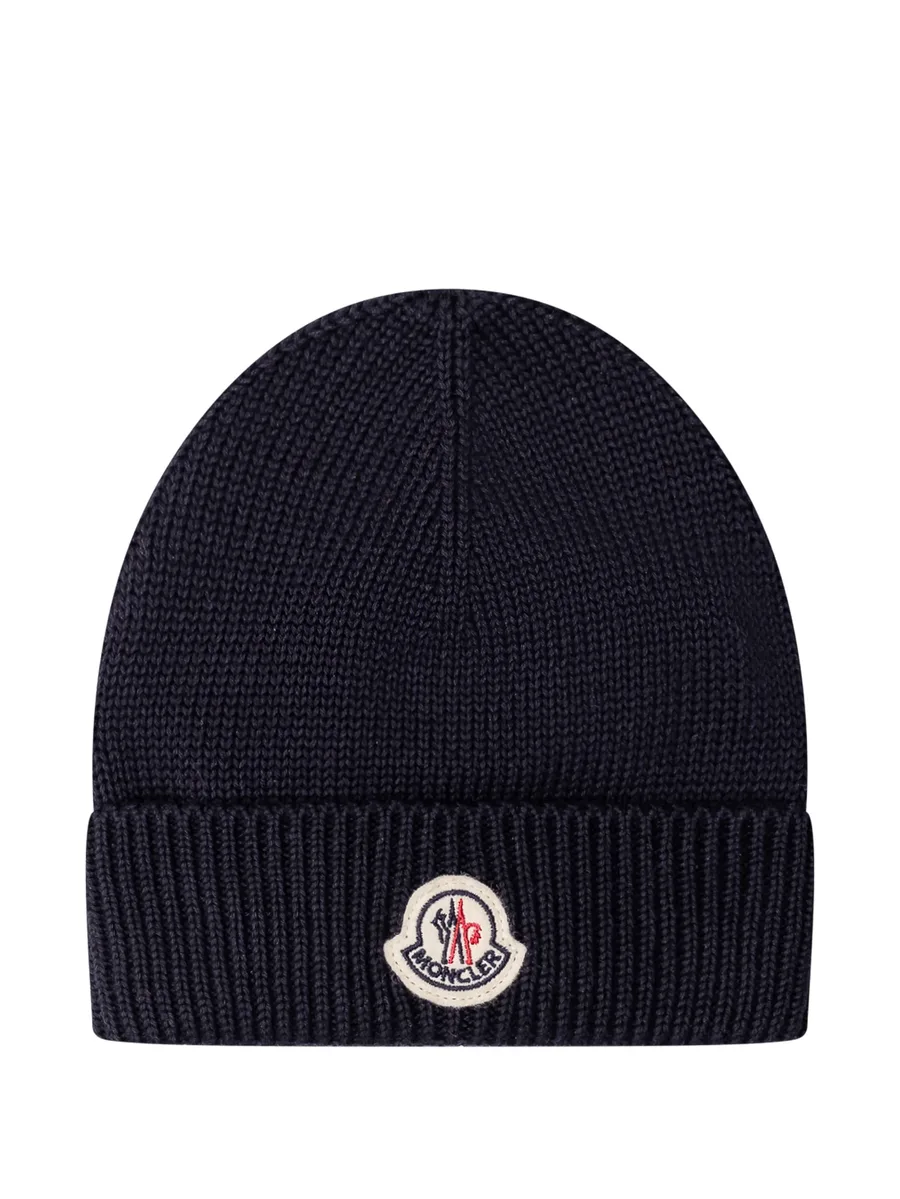 logo-patch beanie hat 2