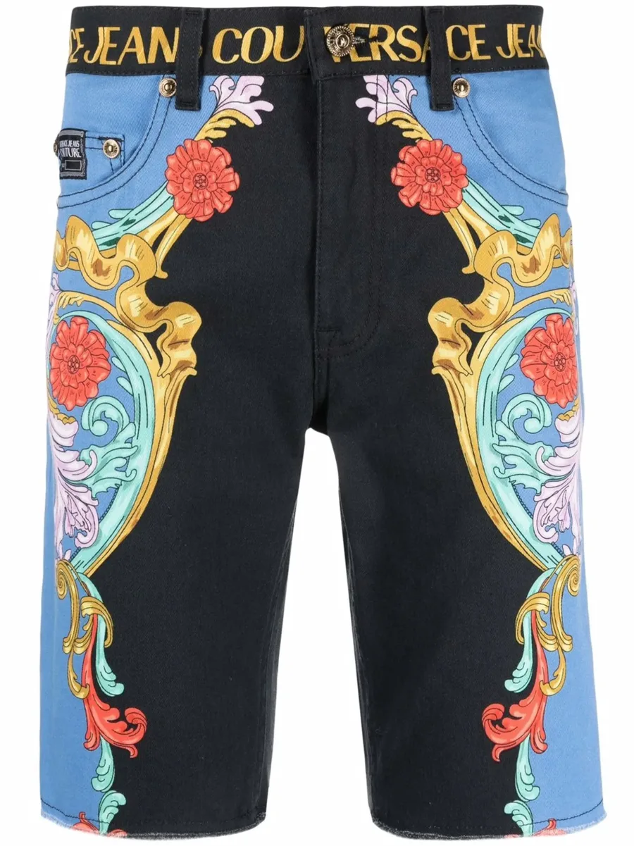graphic print shorts 1