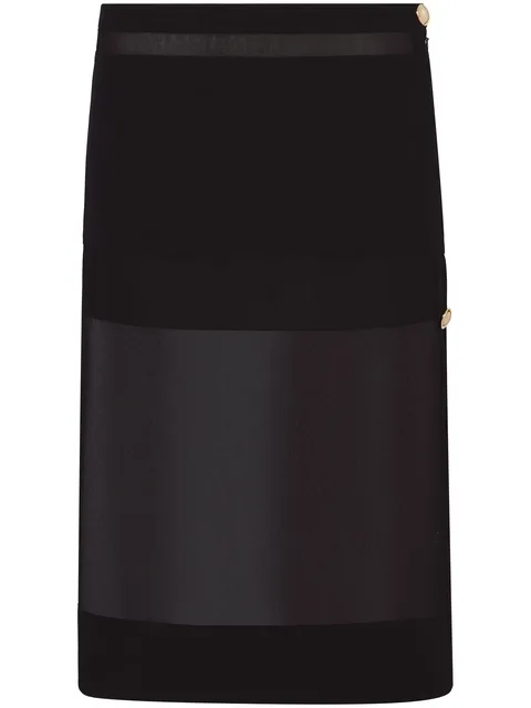 semi-sheer chiffon skirt