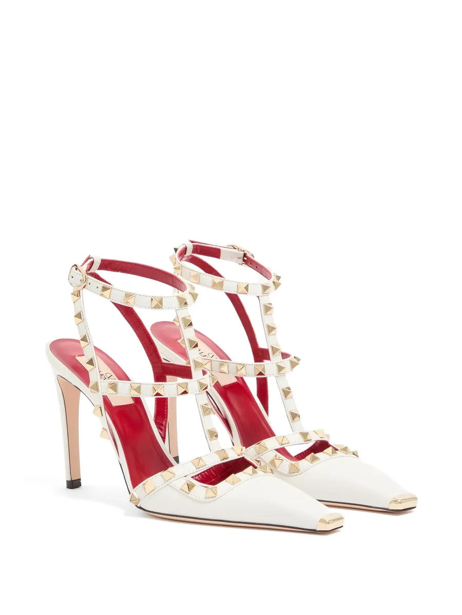 Rockstud kidskin pumps 100mm 4