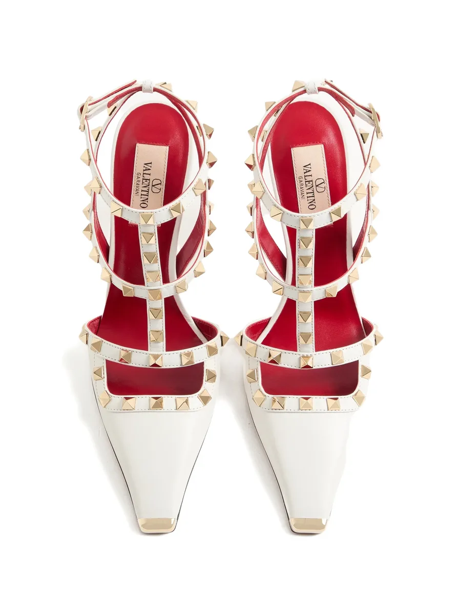 Rockstud kidskin pumps 100mm 7