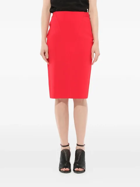 V front pencil skirt