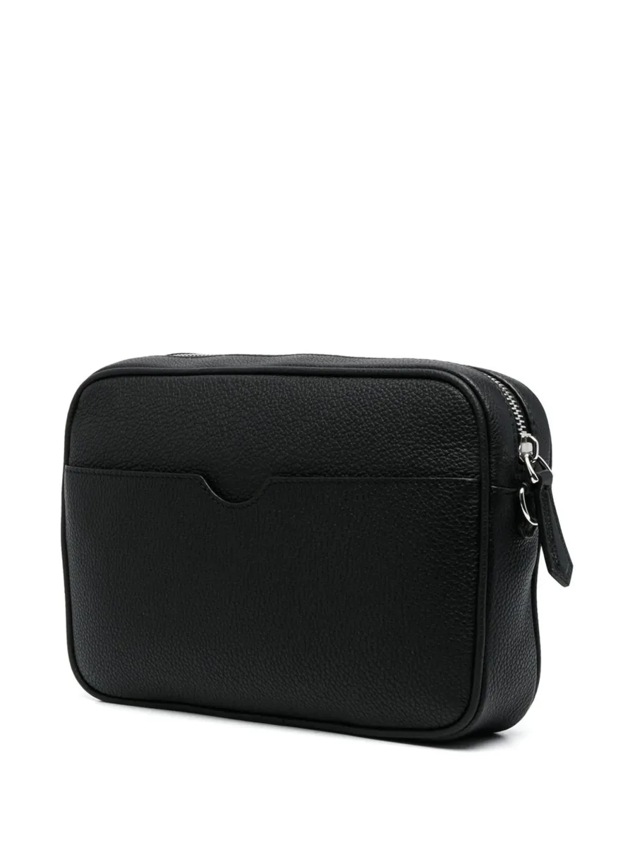 embossed-logo leather body bag 8