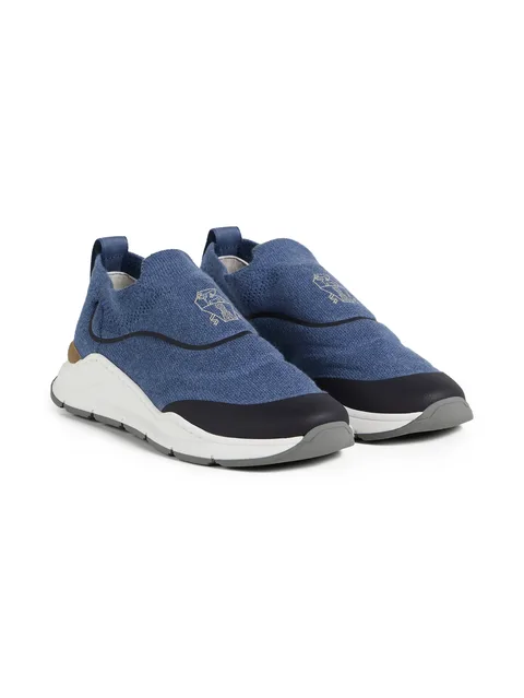 logo-print slip-on sneakers