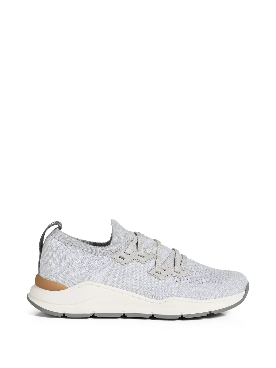 cotton chiné knit runners sneakers 3