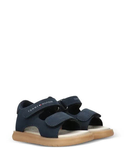 logo-strap sandals