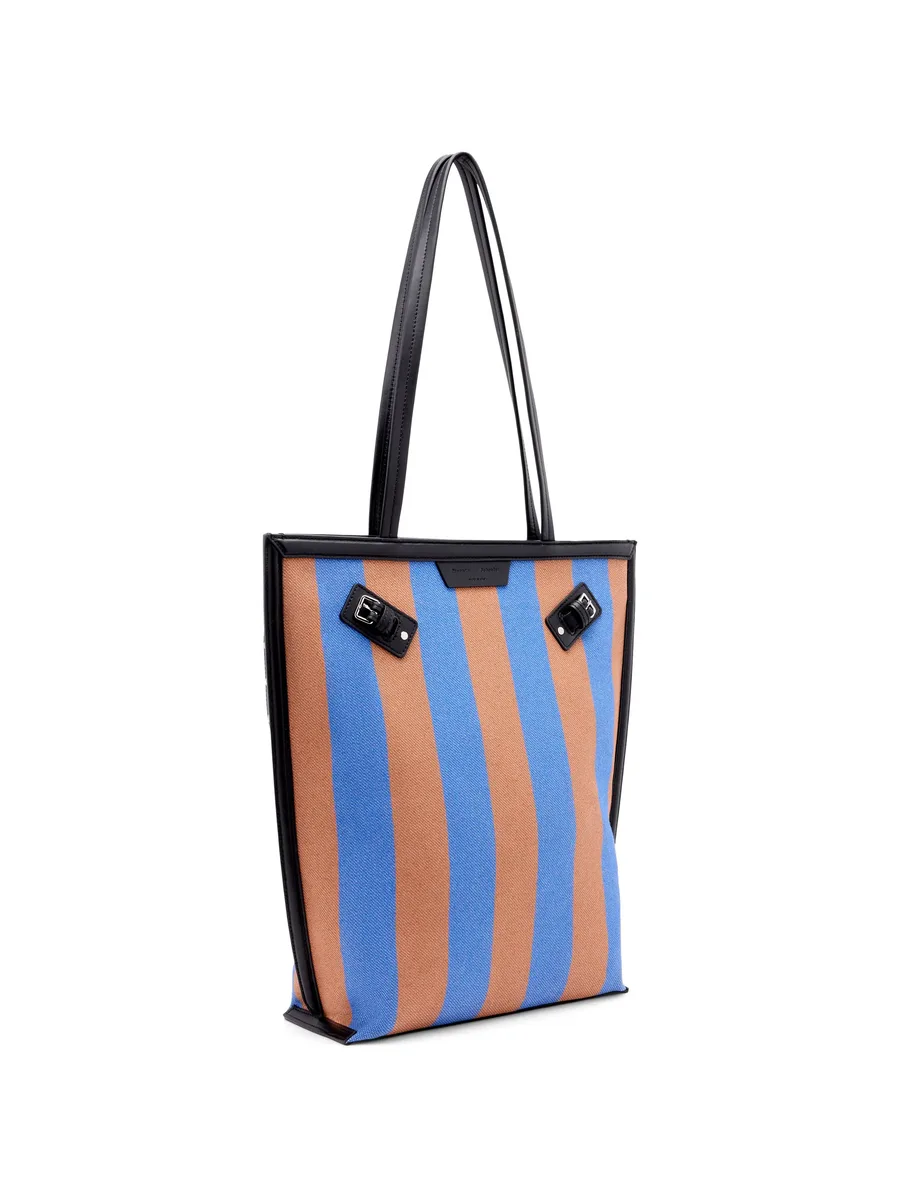 North South Days striped canvas tote bag 10