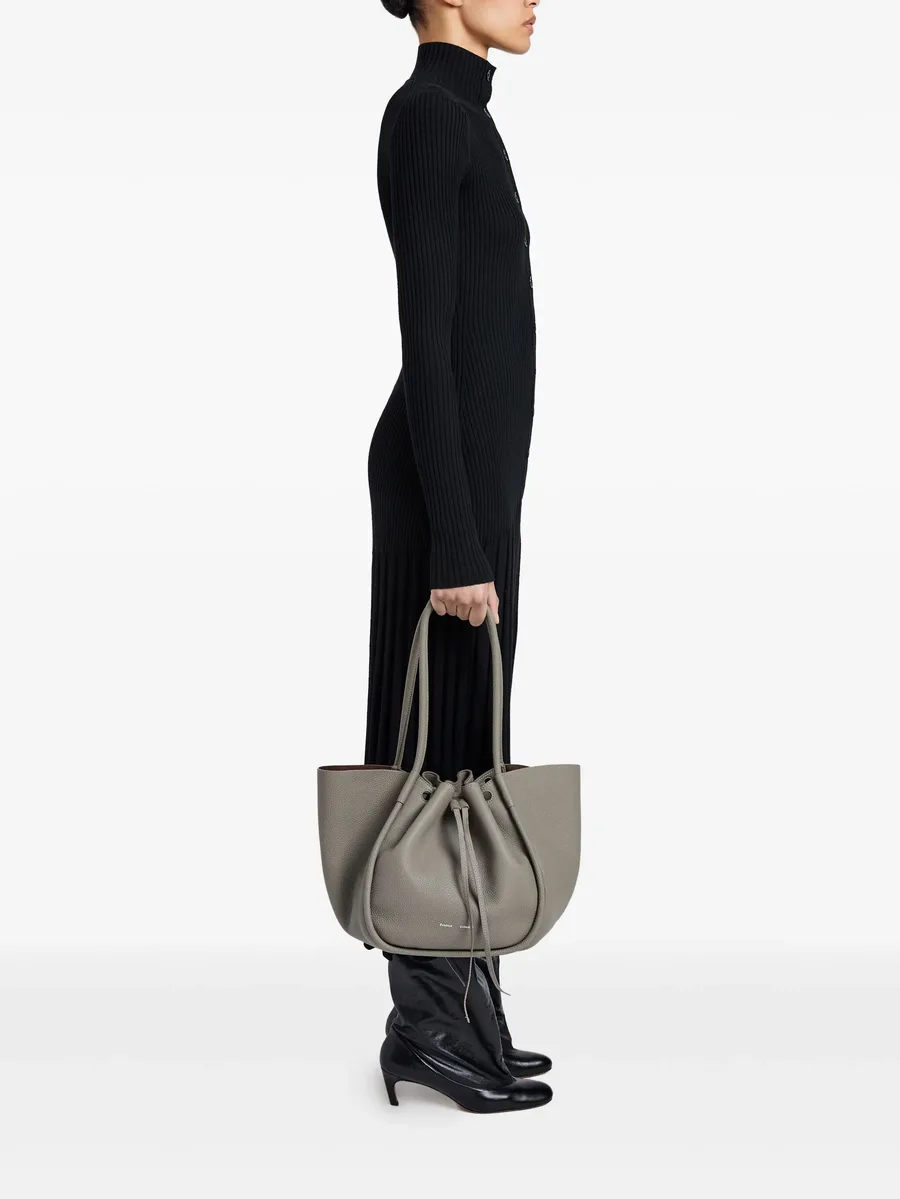 large Ruched tote bag 5