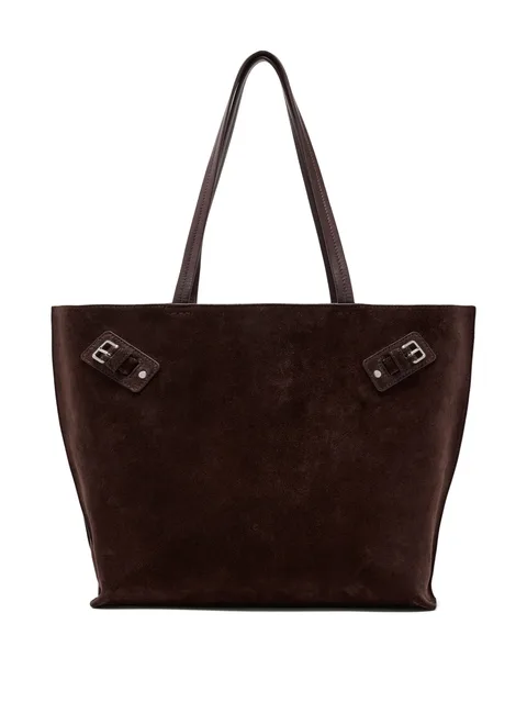 large Days buckle-detail suede tote bag