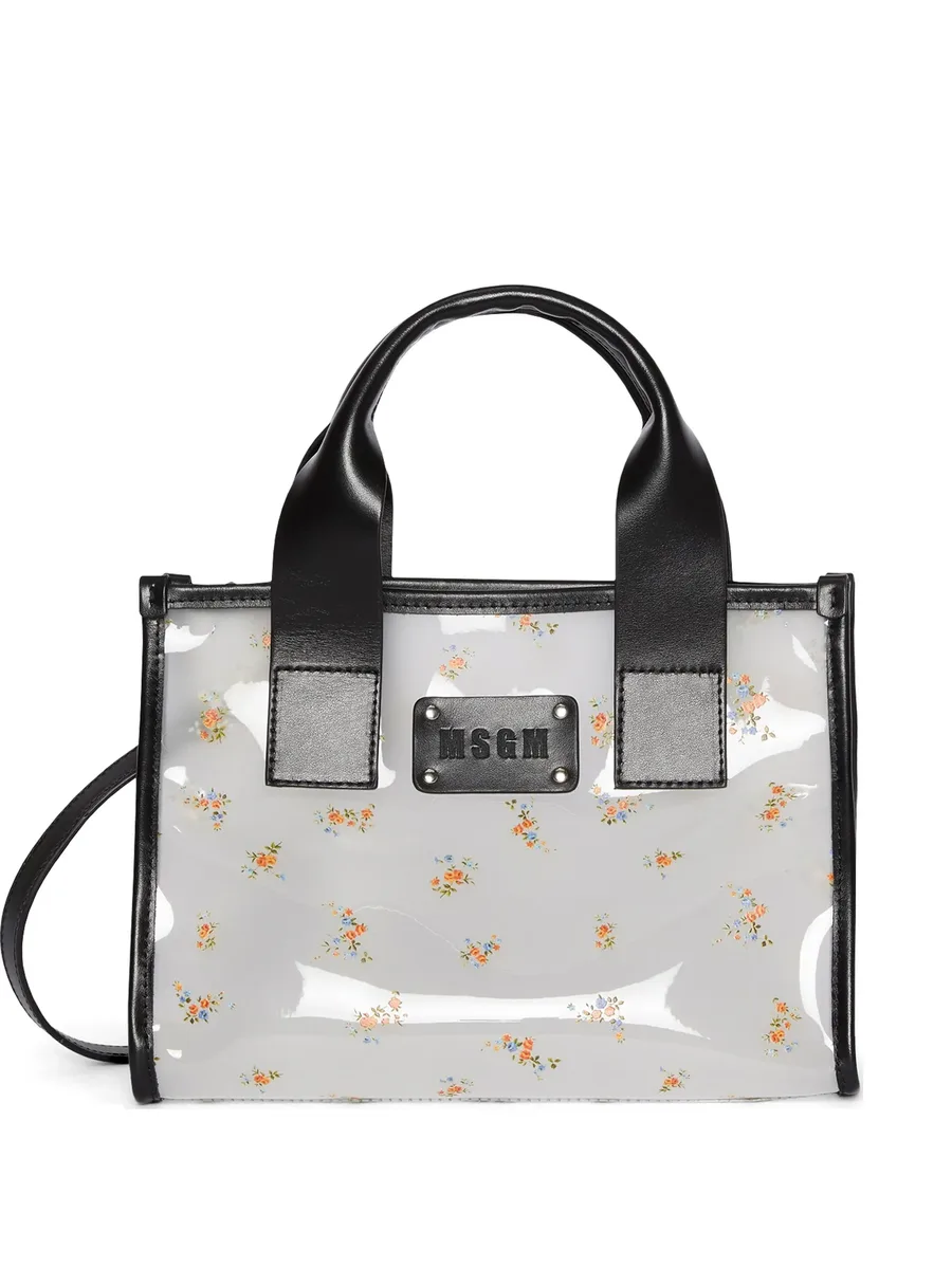 floral handle tote bag 2