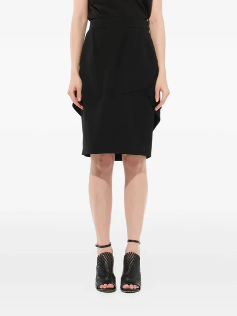 Podium draped skirt