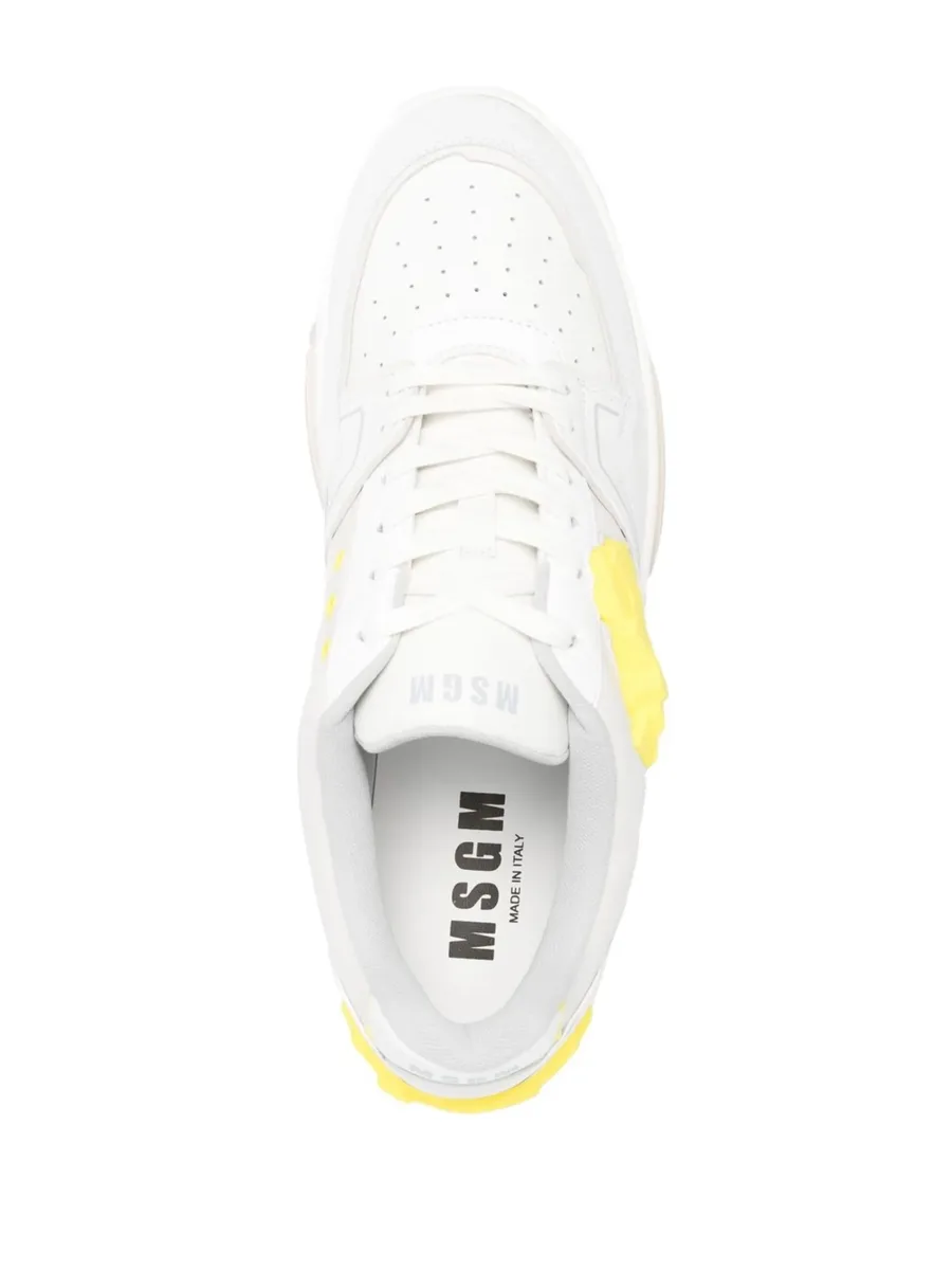 panelled low-top sneakers 7