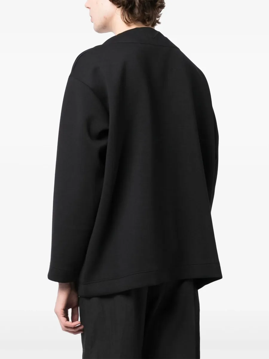 logo-patch cardigan 8