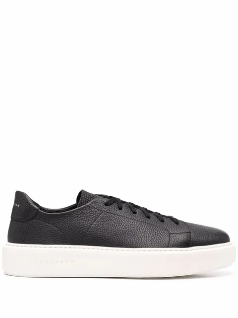pebbled low-top sneakers