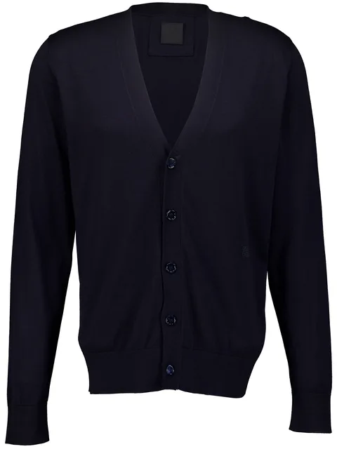fine-knit V-neck cardigan