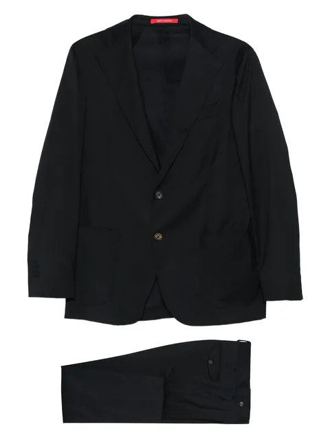 notched-lapel single-breasted suit