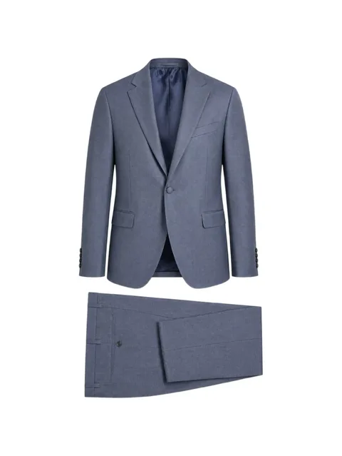 single-breasted textured suit