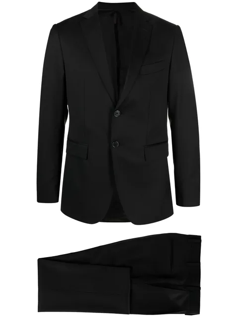 single-breasted wool suit