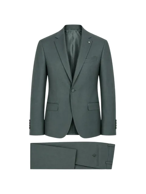 notched-lapel single-breasted suit
