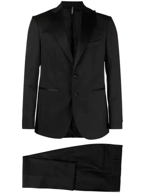 peak-lapel single-breasted blazer