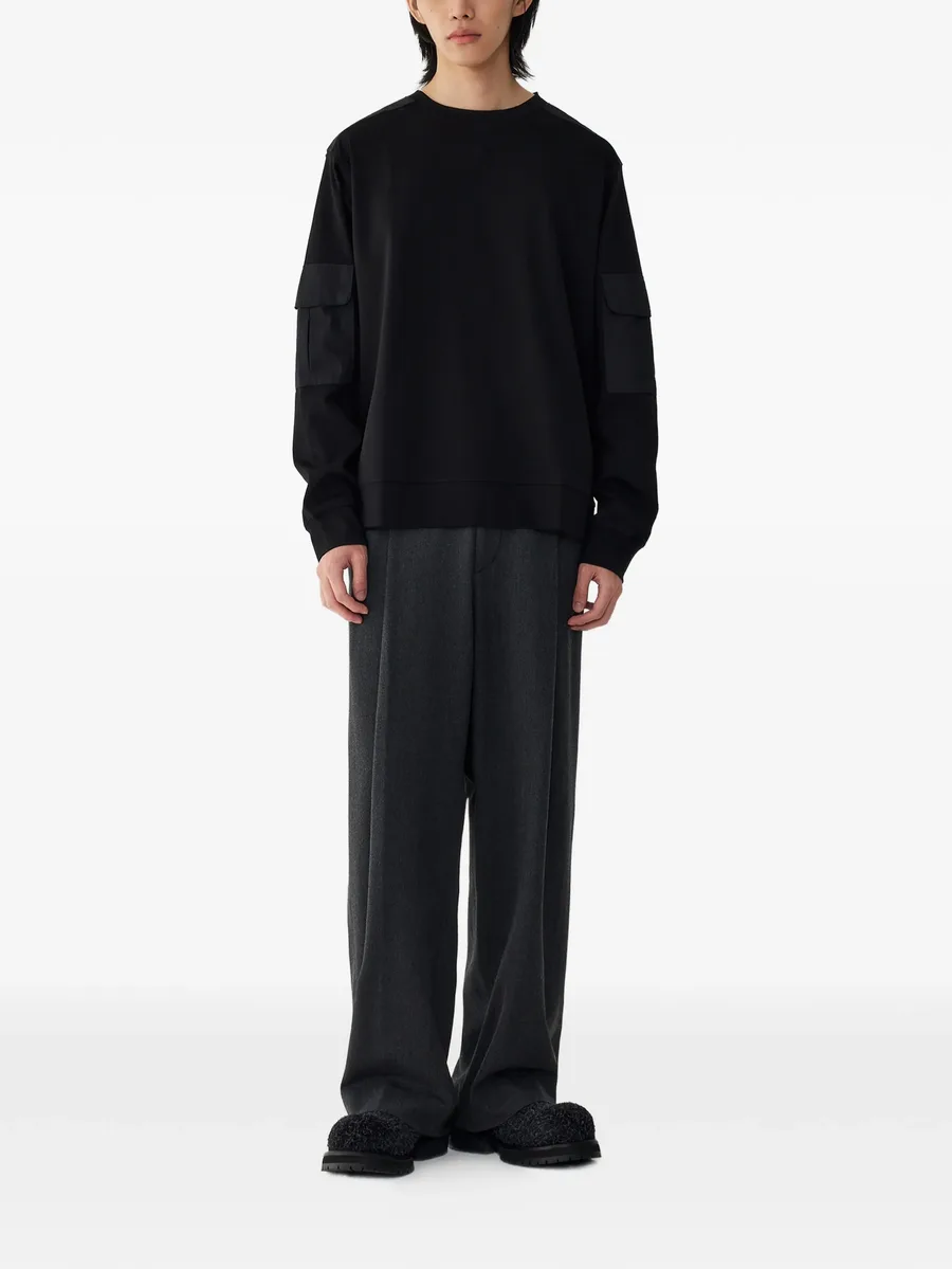 houndstooth pattern pleated trousers 4