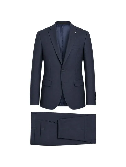 notched-lapel single-breasted suit