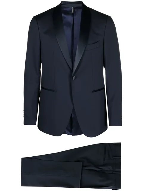 shawl-lapels single-breasted blazer
