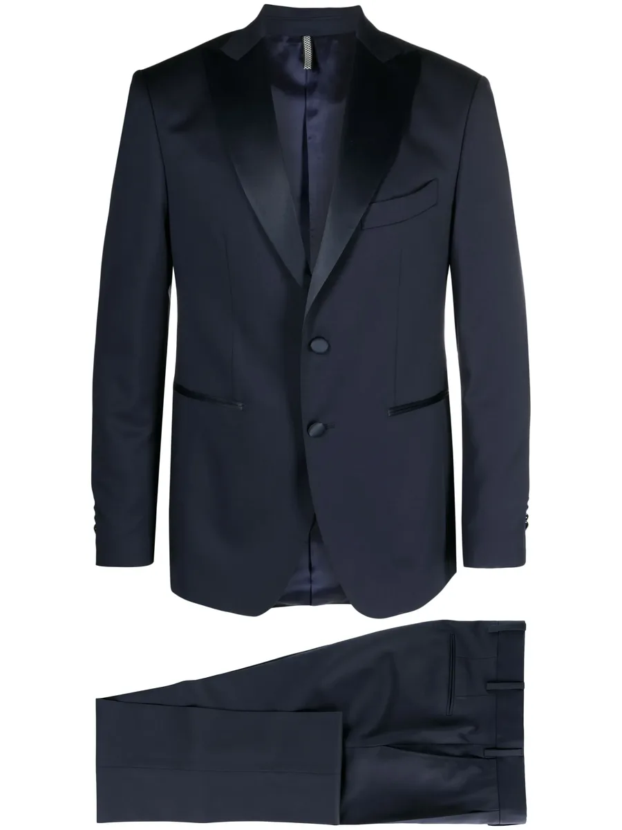 peak-lapel single-breasted blazer 2