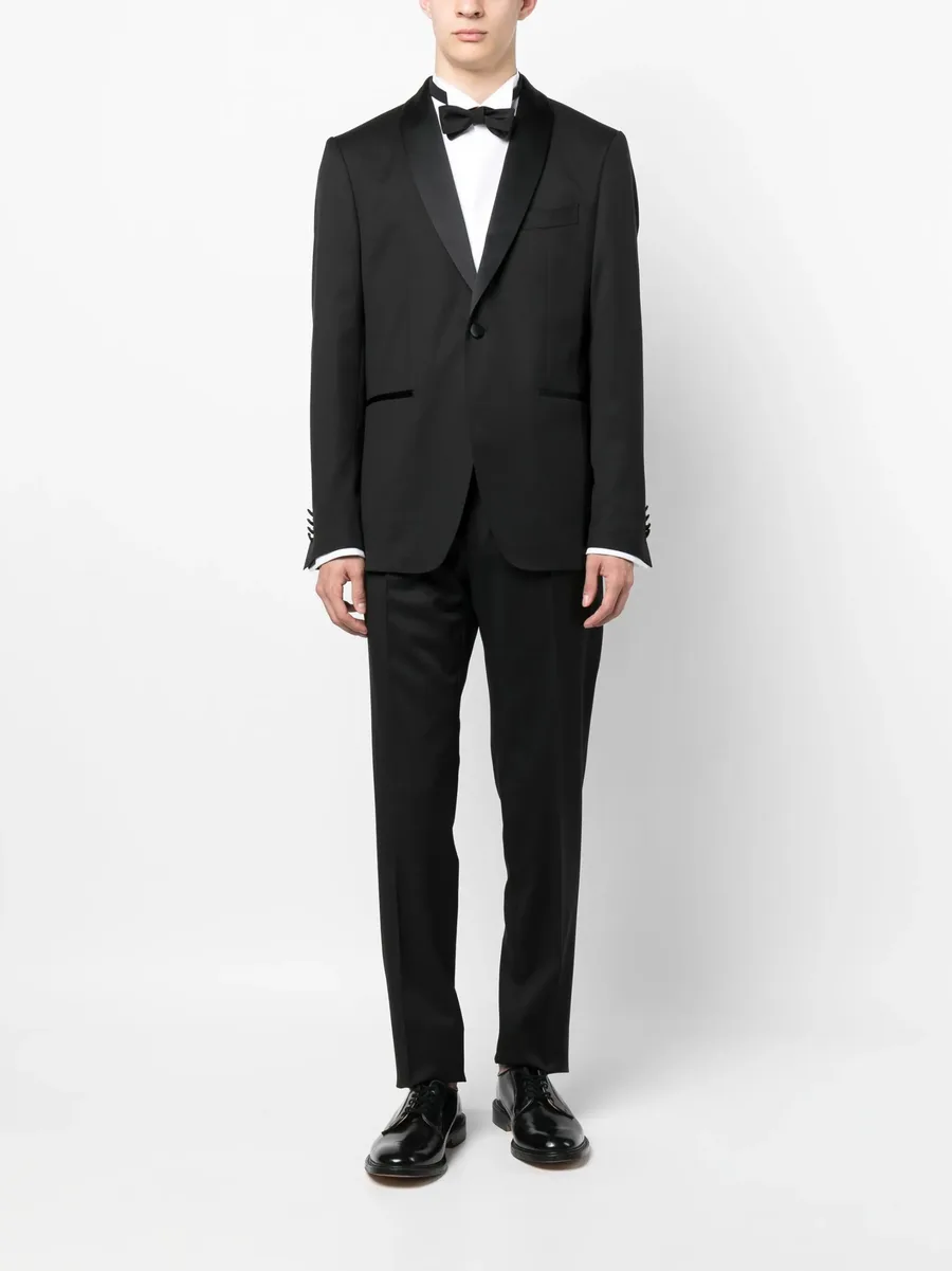 shawl-lapels single-breasted blazer 4