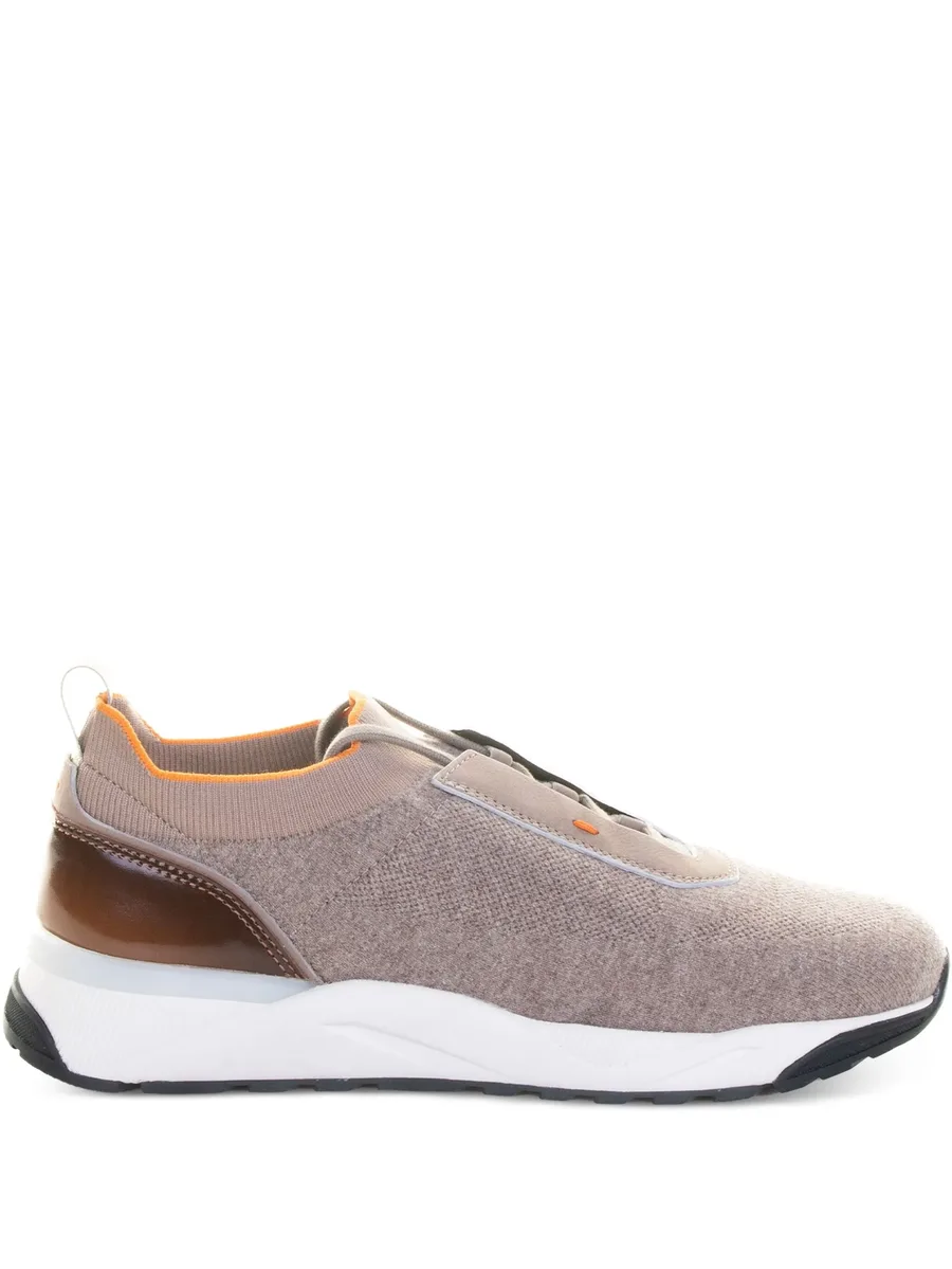 knitted-panel sneakers 2
