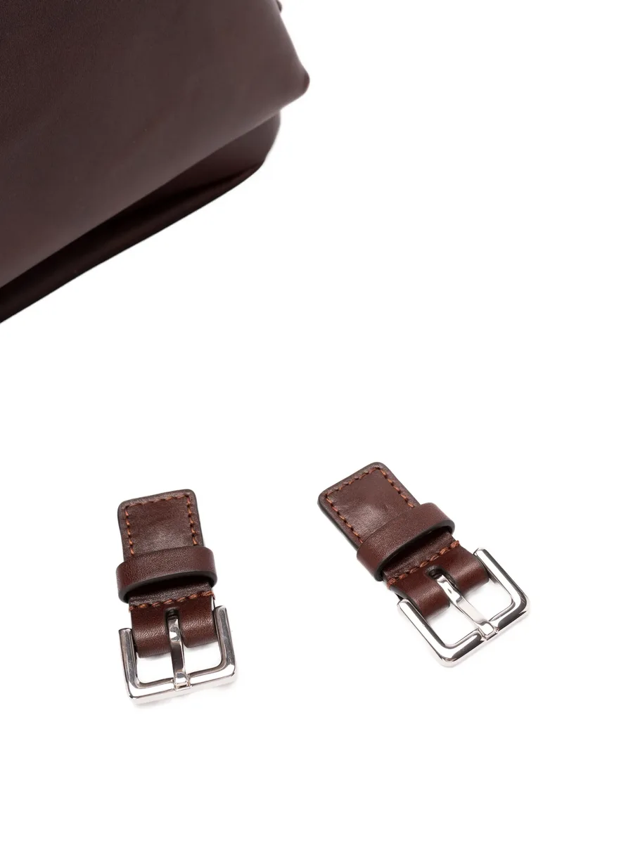 herringbone-pattern buckle-fastening backpack 14