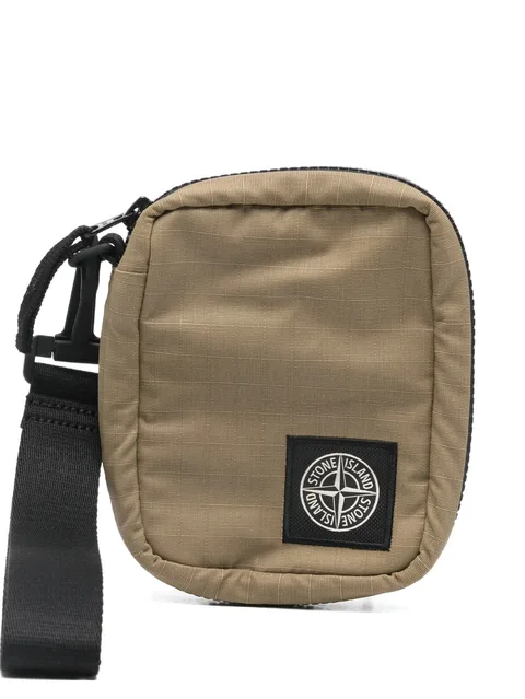 logo-patch wrist  wallet