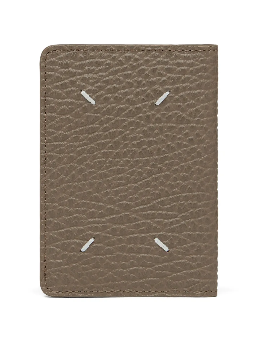 Four Stitches grained leather card holder 1