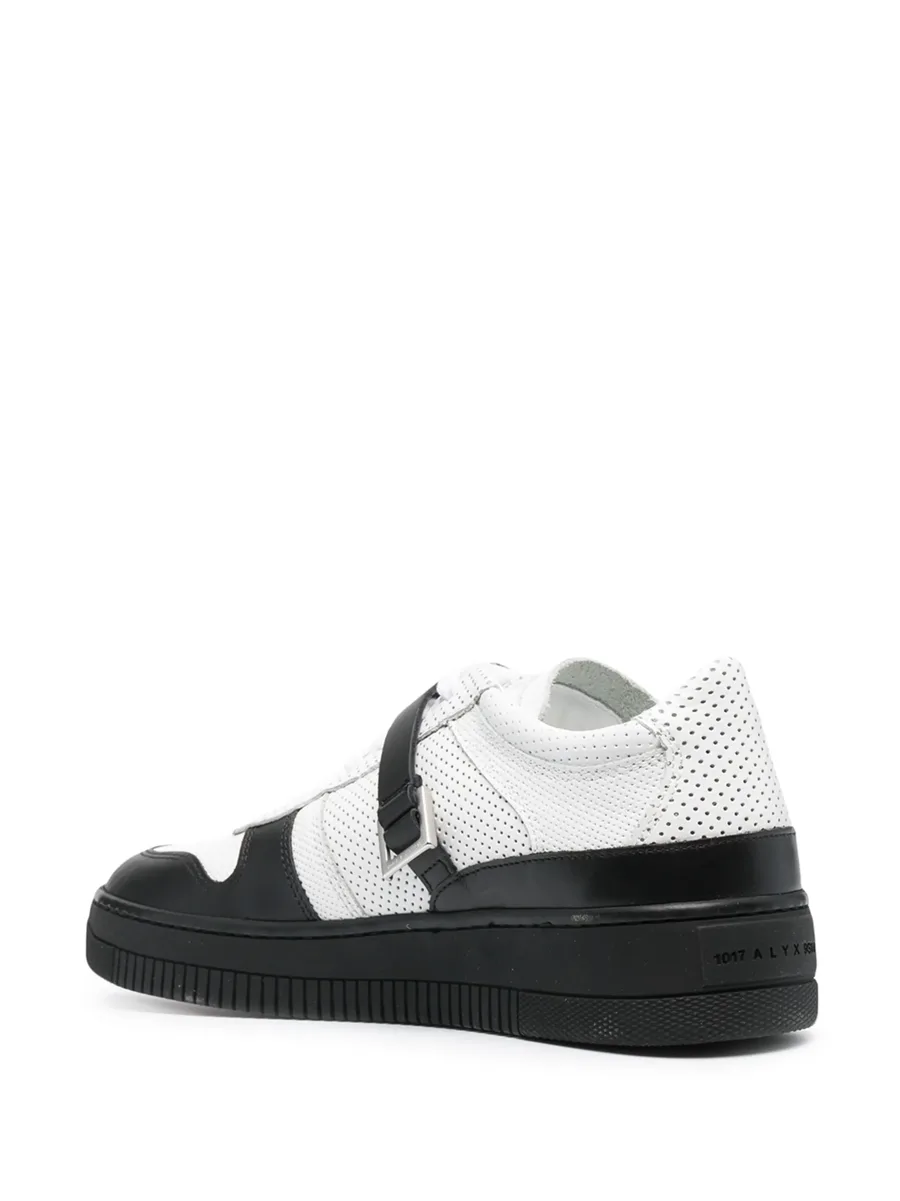 colour block buckle strap sneakers 5