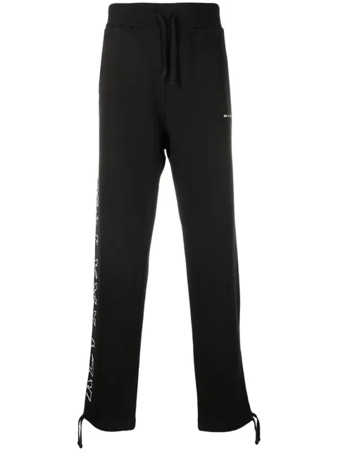 logo-print cotton track pants