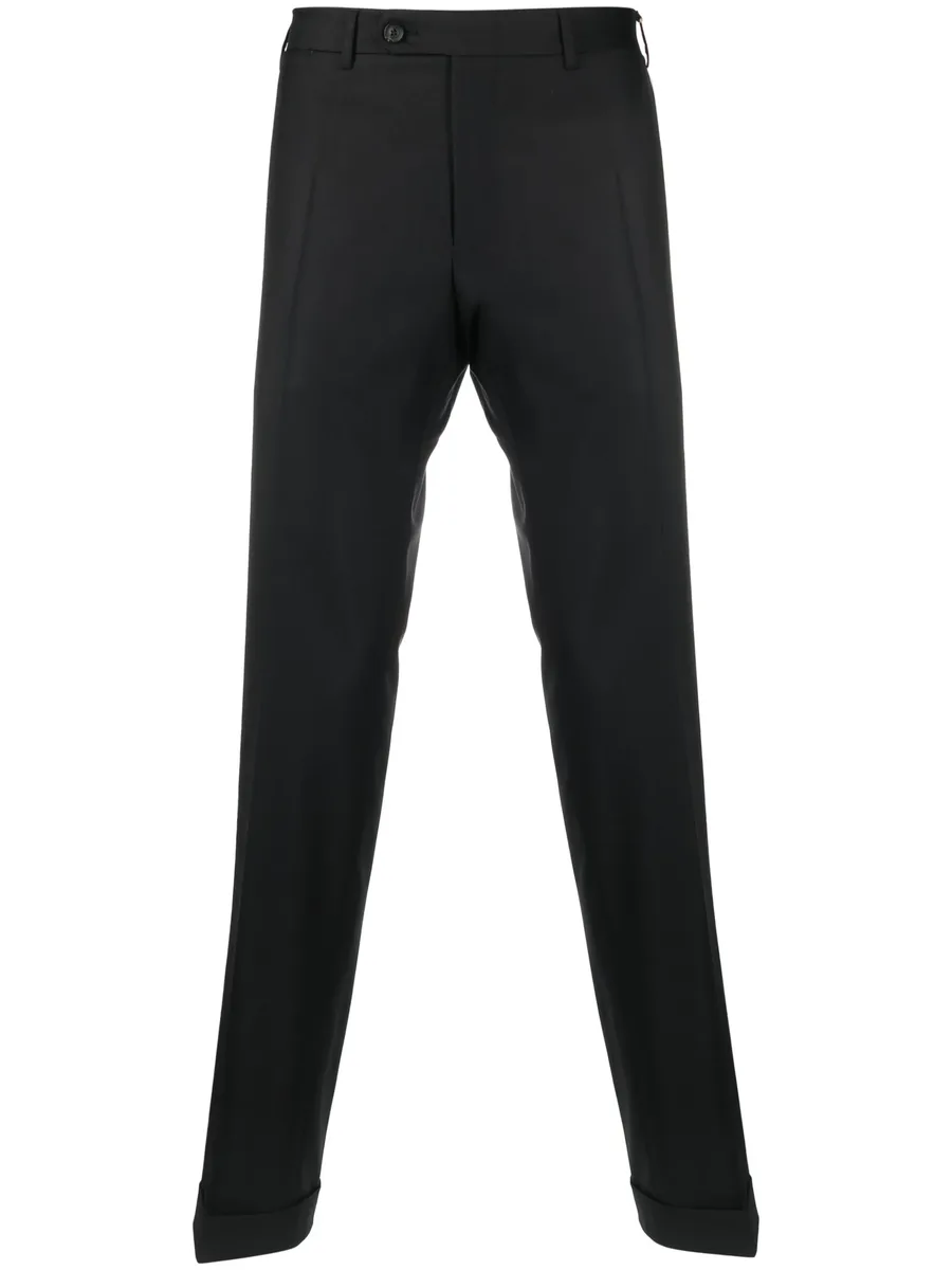 straight-leg wool tailored trousers 2
