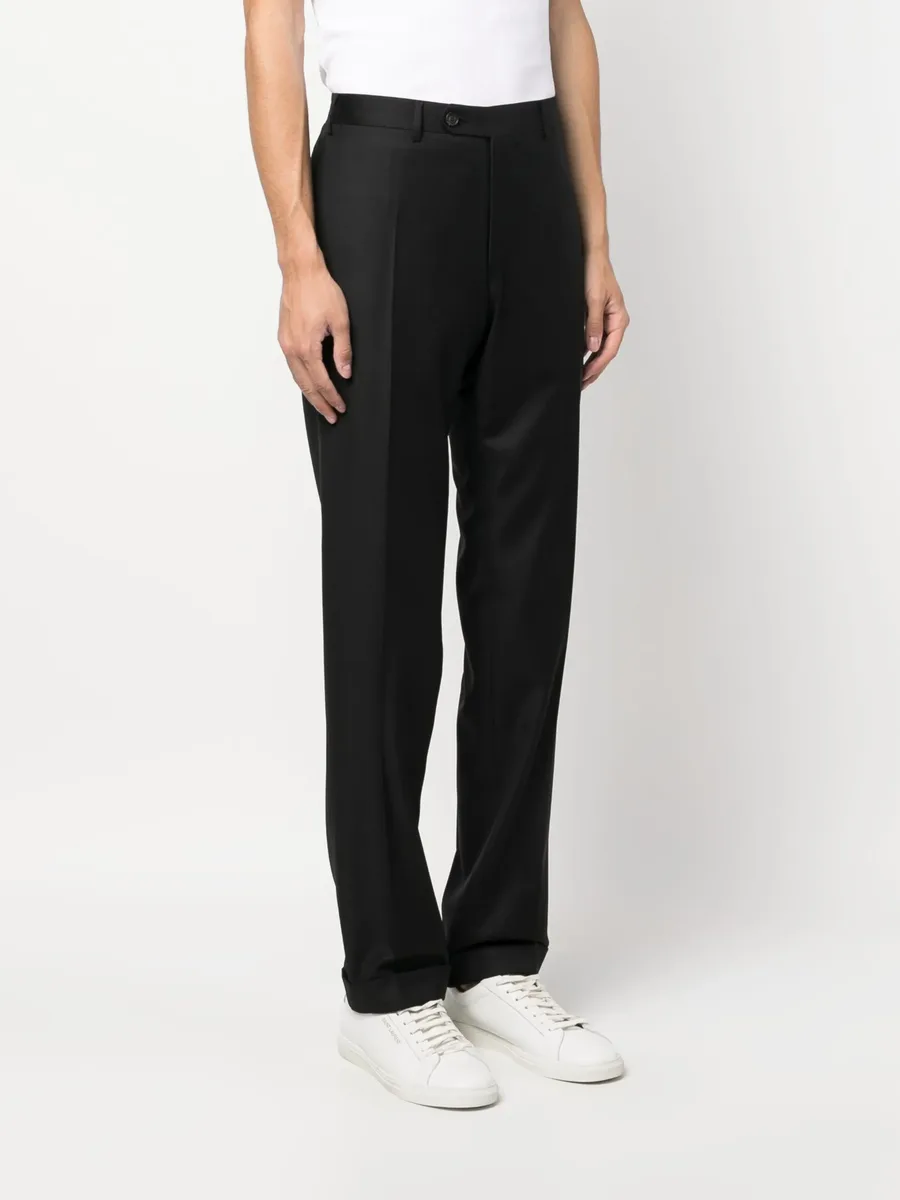 straight-leg wool tailored trousers 6