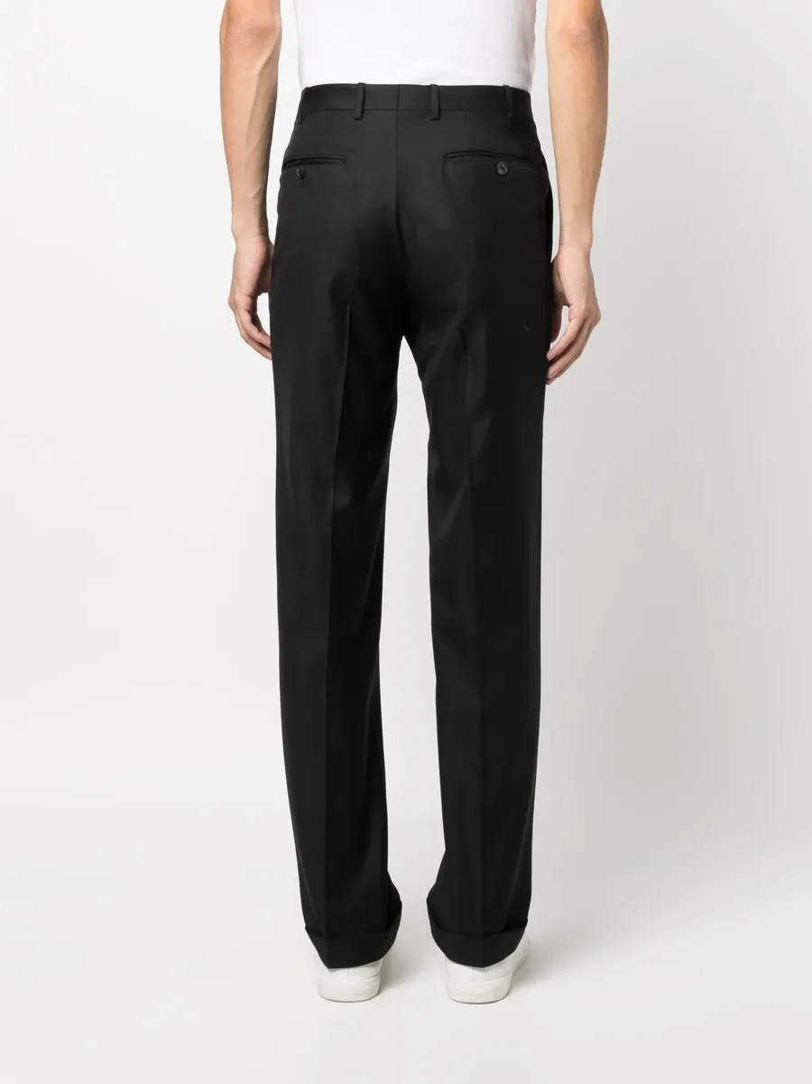 straight-leg wool tailored trousers 8